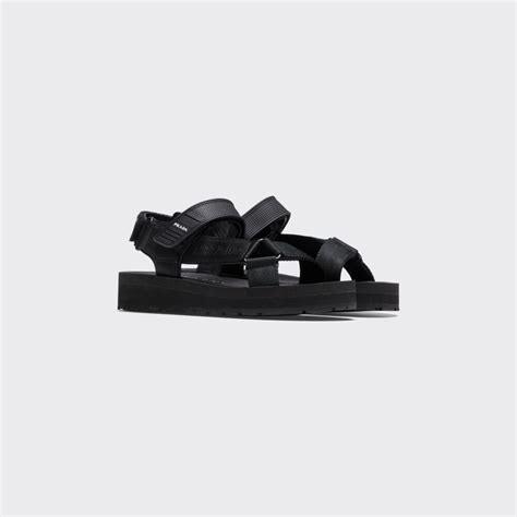 prada sporty nylon band strap sandals|Prada ladies sandals.